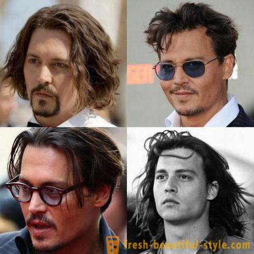 Ang evolution ng mga hairstyles: Johnny Depp