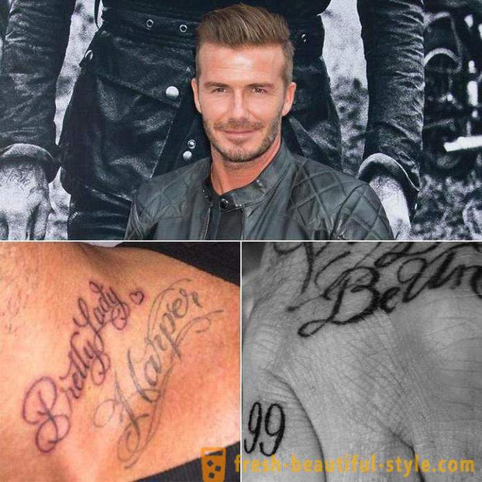 40 tattoo Beckham: ang kanilang interpretasyon at lokasyon sa katawan