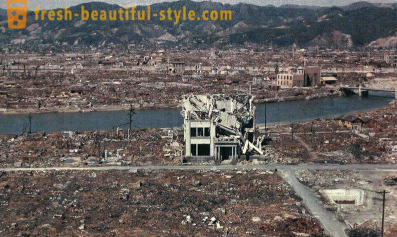 Daunting makasaysayang larawan ng Hiroshima
