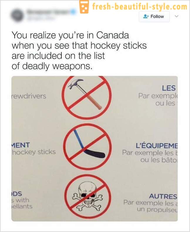 Mga bagay na maaaring makita lamang sa Canada