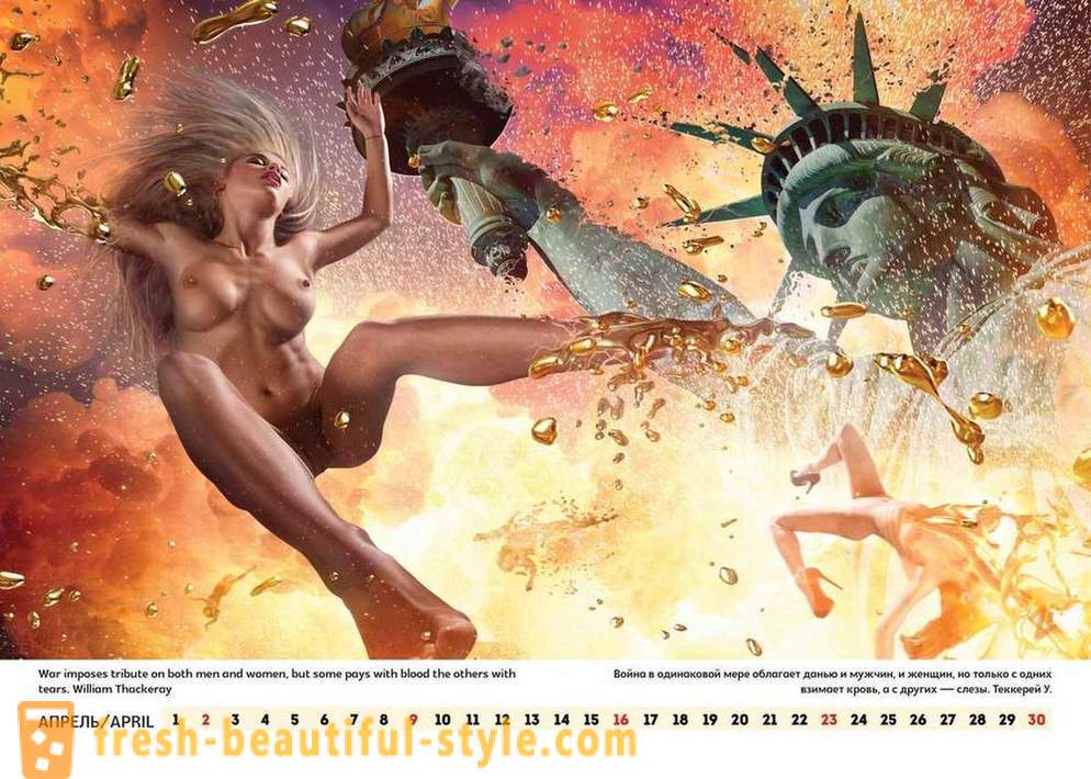 Showman Lucky Lee inilabas na ng erotikong kalendaryo, pagtawag para sa Russia sa Amerika at sa mundo