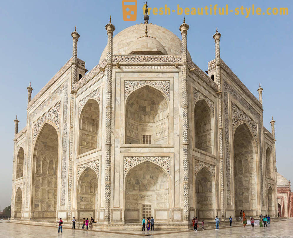 Ang isang maikling stop sa Indya. Incredible Taj Mahal
