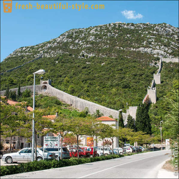 Maglakad sa Wall of China Croatian peninsula