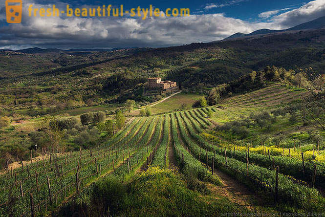 Sa ilalim ng kalangitan ng Tuscany spring