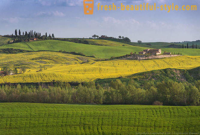 Sa ilalim ng kalangitan ng Tuscany spring