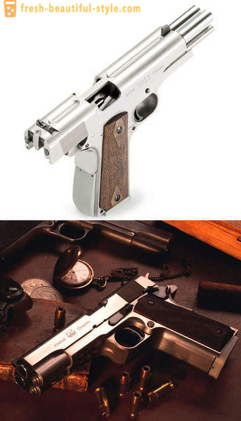 Ang unang self-paglo-load pistol dvuhstvolny