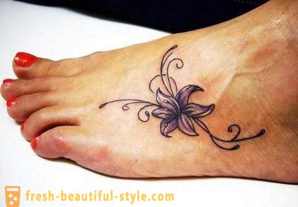 Tattoo lily - ang halaga at lokasyon ng application