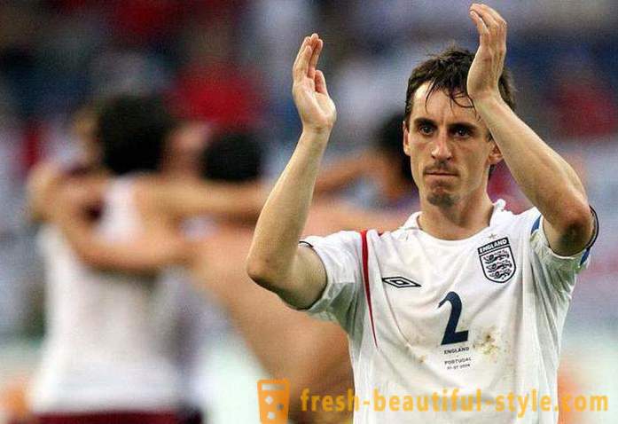 Ingles football player at coach Gary Neville