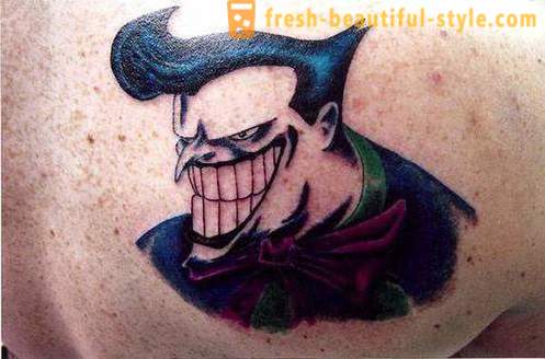 Joker Tattoo: mga simbolo at mga larawan