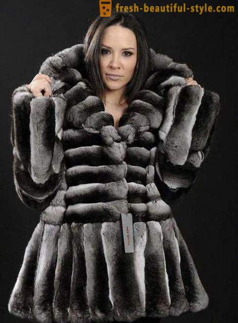 Chinchilla coats. Kuneho fur coat mula sa isang tsintsila