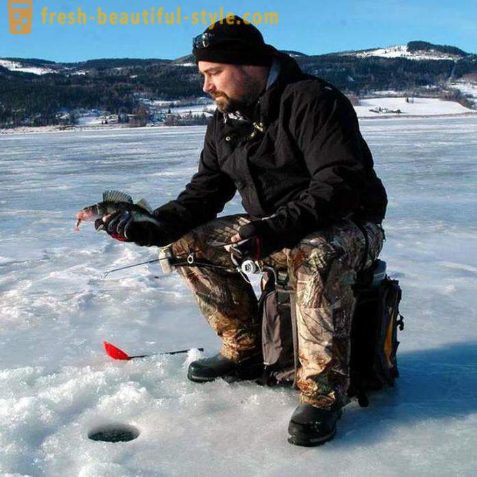 Winter fishing sa Ob River sa Barnaul