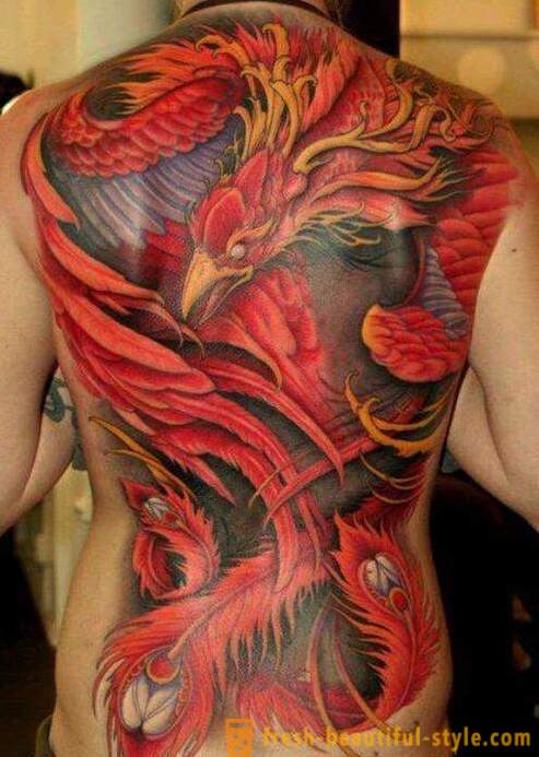Phoenix - isang tattoo, ang kahulugan ng kung saan ay hindi maaaring ganap na naiintindihan