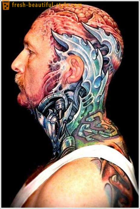 Biomechanics: tattoo para sa malupit na personalidad